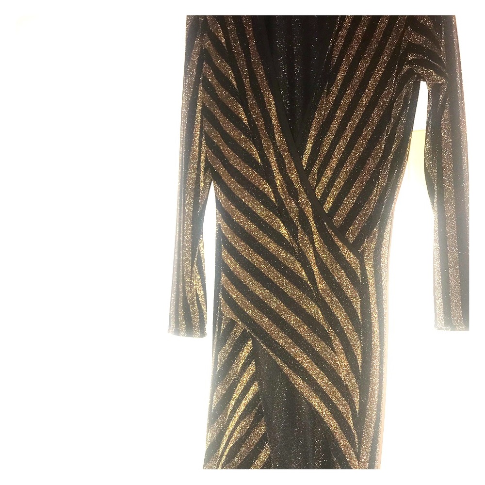 Sexy Black and Gold Dress